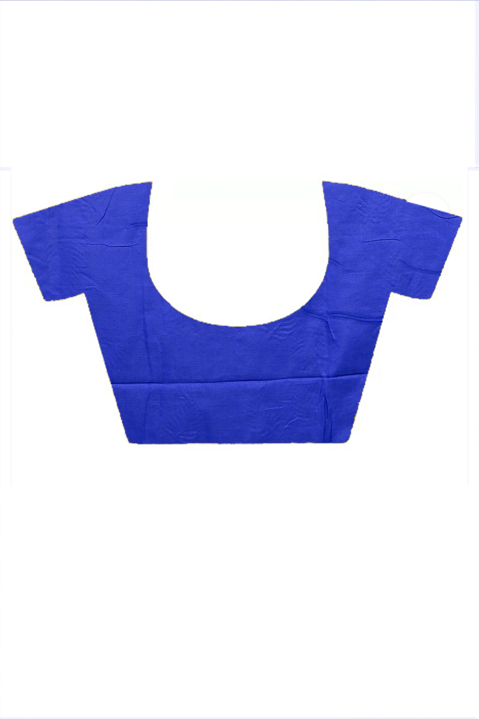Blue Cotton Blended Parin Hand Loom Saree (336)